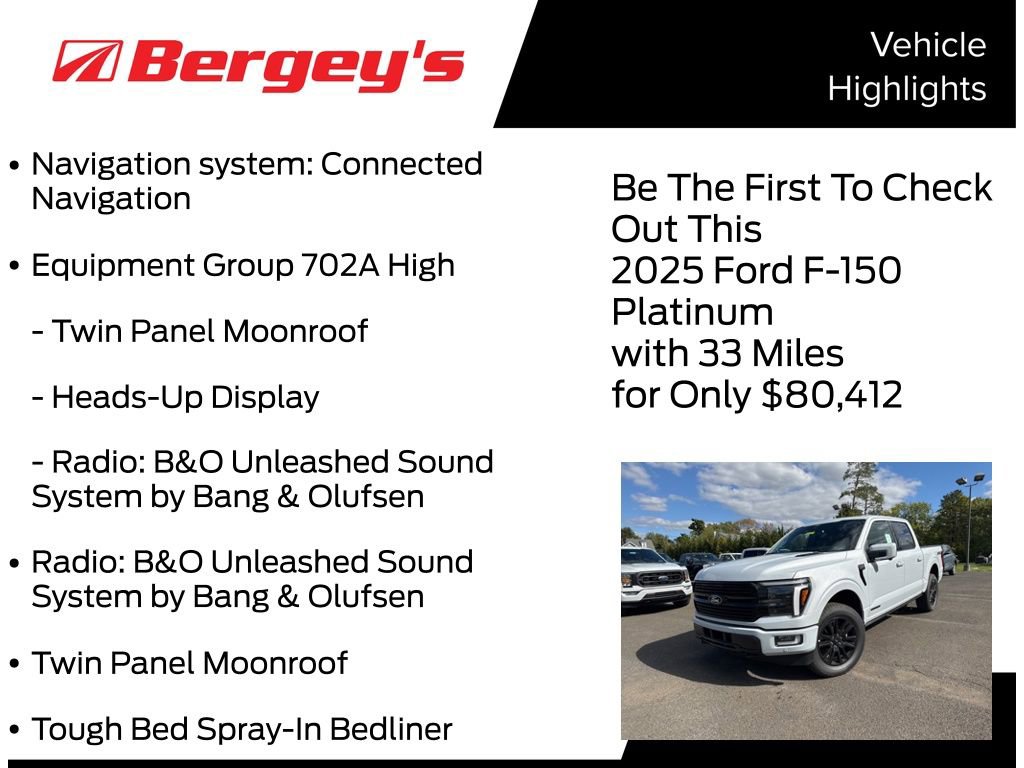 New 2025 Ford F150 Platinum image 5