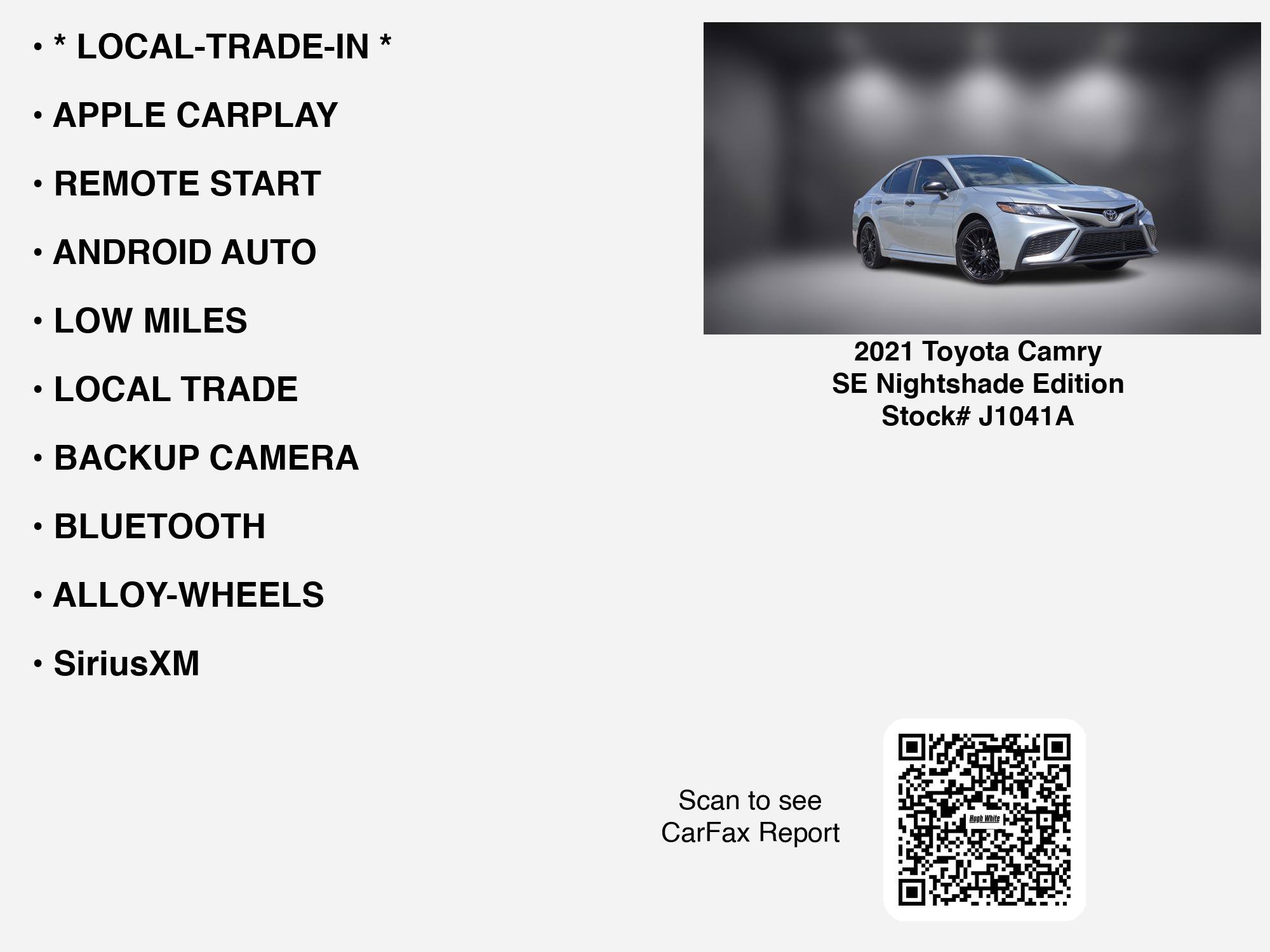 Used 2021 Toyota Camry SE FWD image 7