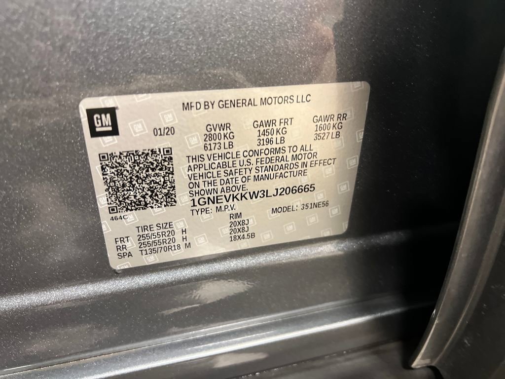 Certified 2020 Chevrolet Traverse Premier w/ LPO, Floor Liner Package AWD/4WD image 30