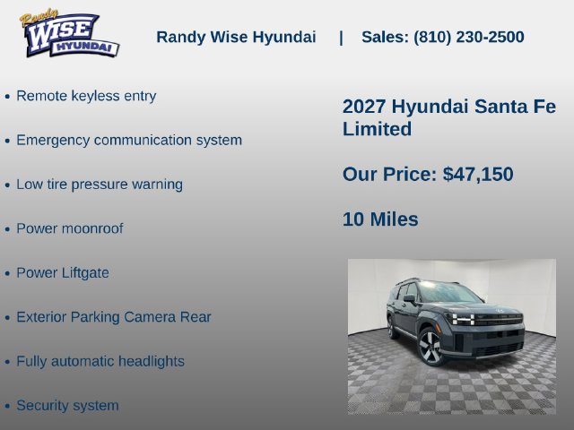 New 2027 Hyundai Santa Fe Limited AWD/4WD image 10