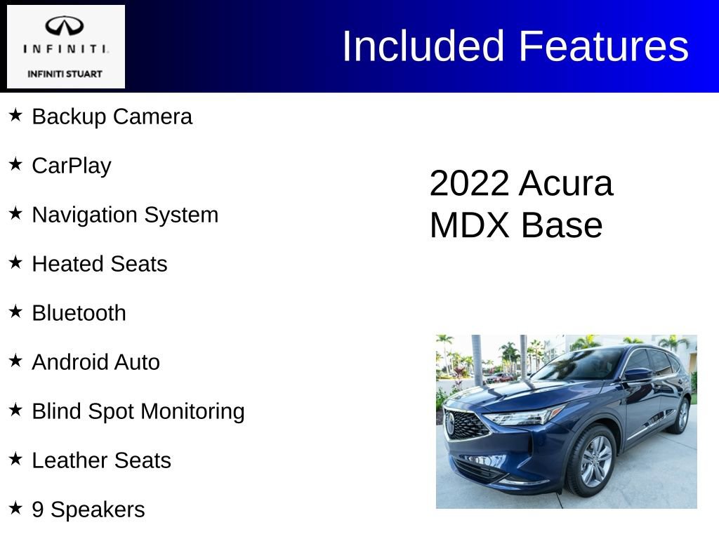 Used 2022 Acura MDX FWD image 2