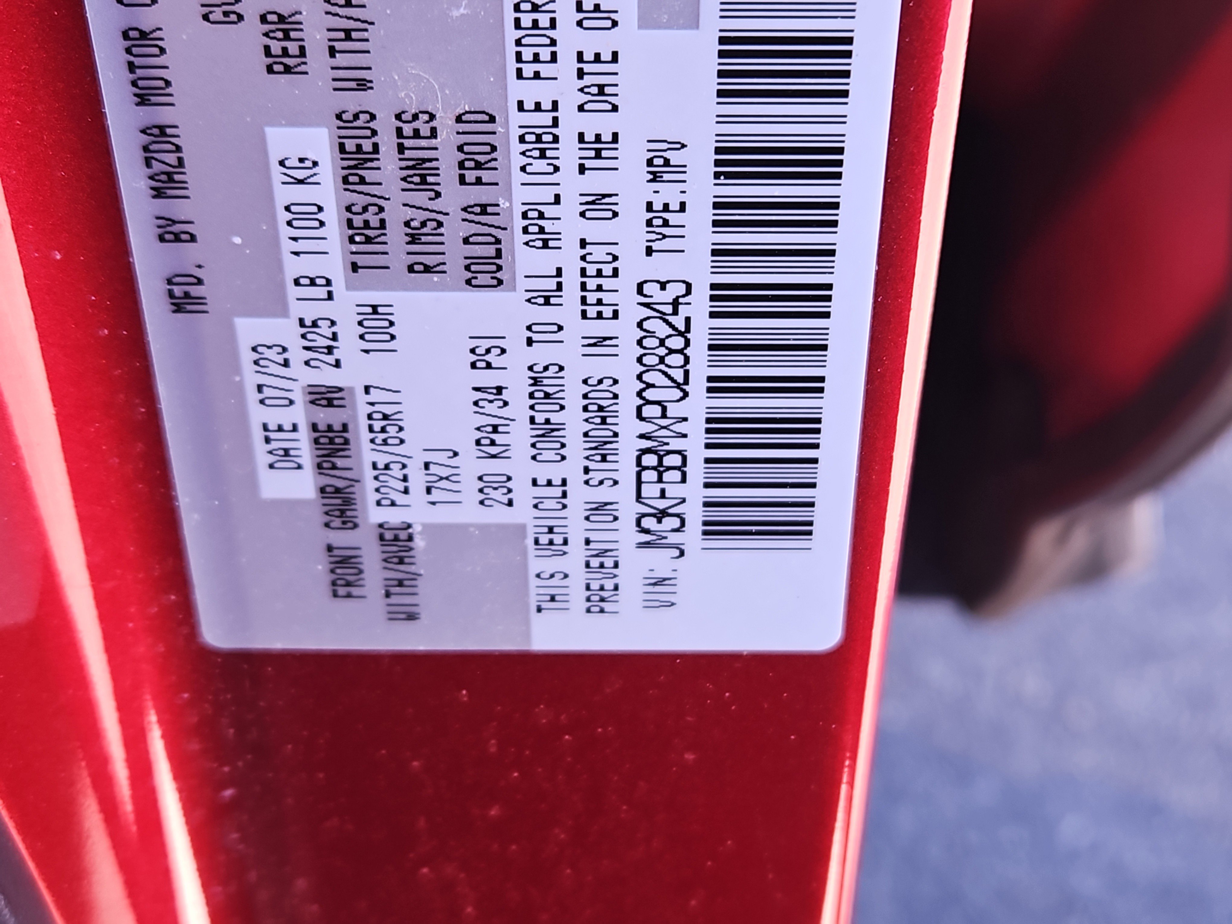 Used 2023 MAZDA CX-5 AWD 2.5 S w/ Select Package image 7