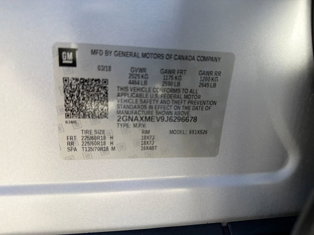 Used 2018 Chevrolet Equinox Premier image 35