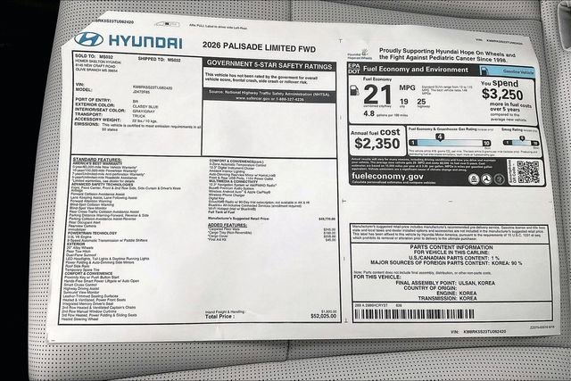 New 2026 Hyundai Palisade Limited image 14