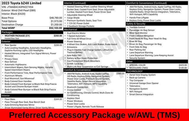 Used 2023 Toyota bZ4X AWD w/ Weather Package image 15