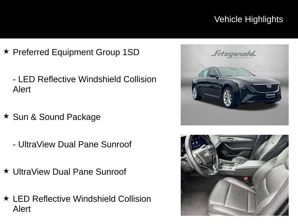Used 2025 Cadillac CT5 Premium Luxury w/ Sun And Sound Package AWD/4WD image 9