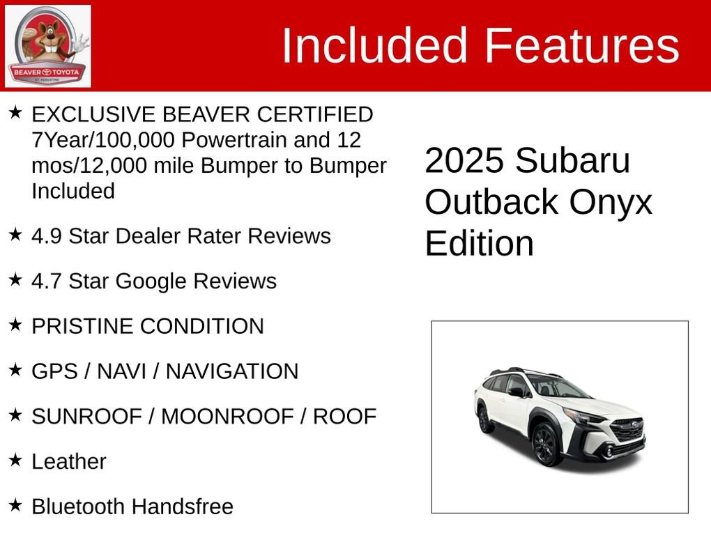 Used 2025 Subaru Outback Onyx Edition AWD/4WD image 4