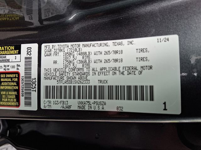 Used 2025 Toyota Tundra SR5 AWD/4WD image 27