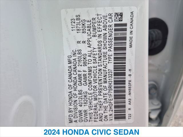 Certified 2024 Honda Civic EX image 26