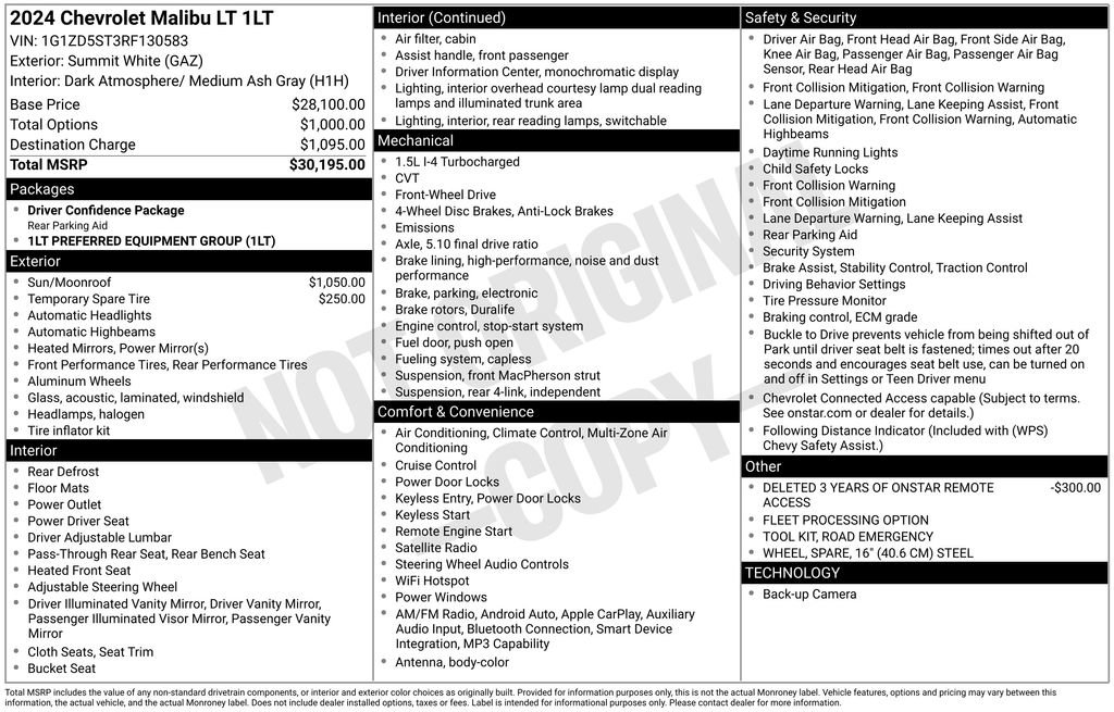 Used 2024 Chevrolet Malibu LT FWD image 2