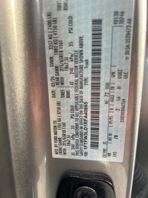 Used 2024 Ford F150 XLT w/ Mobile Office Package image 13