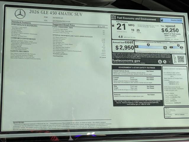 New 2026 Mercedes-Benz GLE 450 4MATIC image 21
