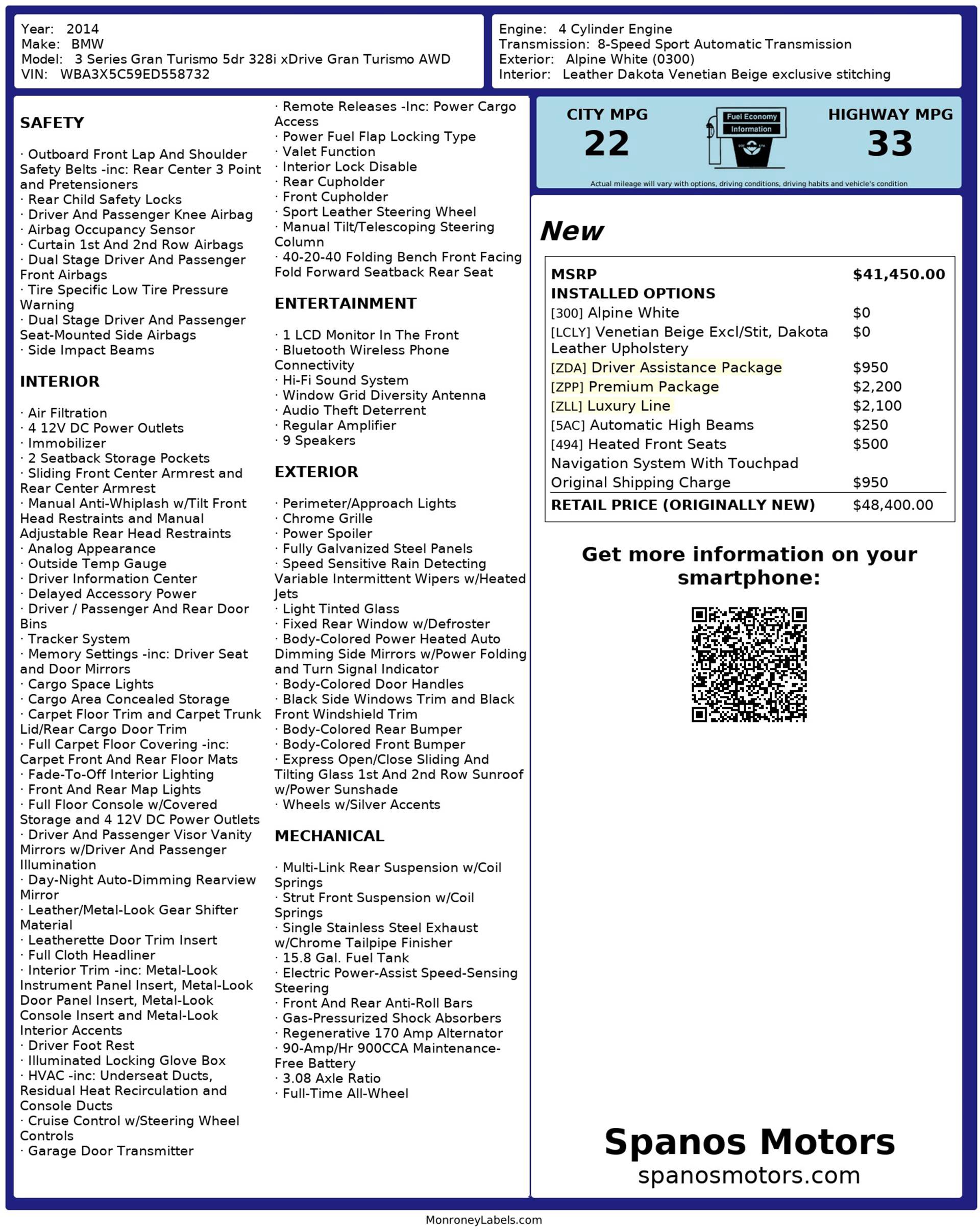 Used 2014 BMW 328i Gran Turismo xDrive image 3