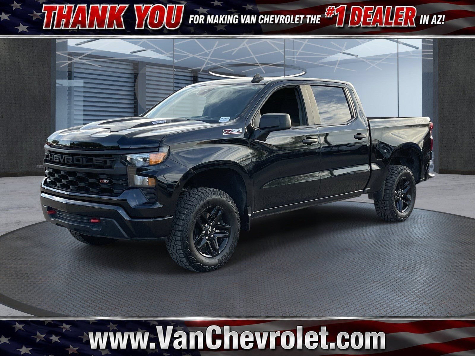 Certified 2024 Chevrolet Silverado 1500 Custom Trail Boss AWD/4WD image 1
