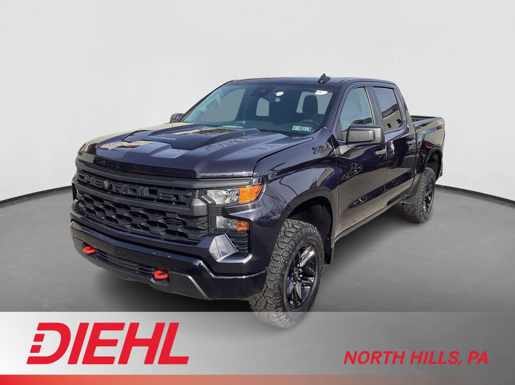Used 2023 Chevrolet Silverado 1500 Custom Trail Boss w/ LPO, Dark Essentials Package AWD/4WD image 1