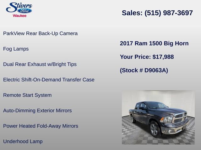 Used 2017 RAM 1500 Big Horn AWD/4WD image 27