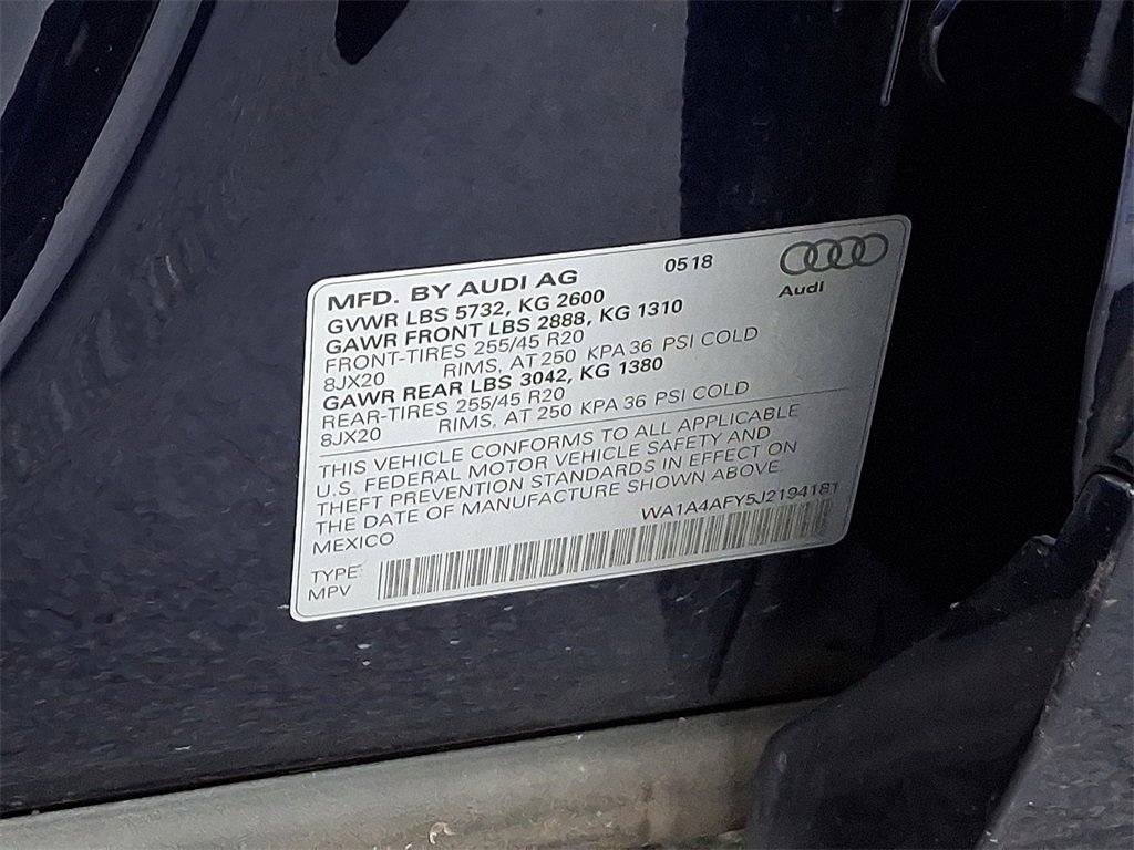 Used 2018 Audi SQ5 Premium Plus w/ Navigation Package image 27