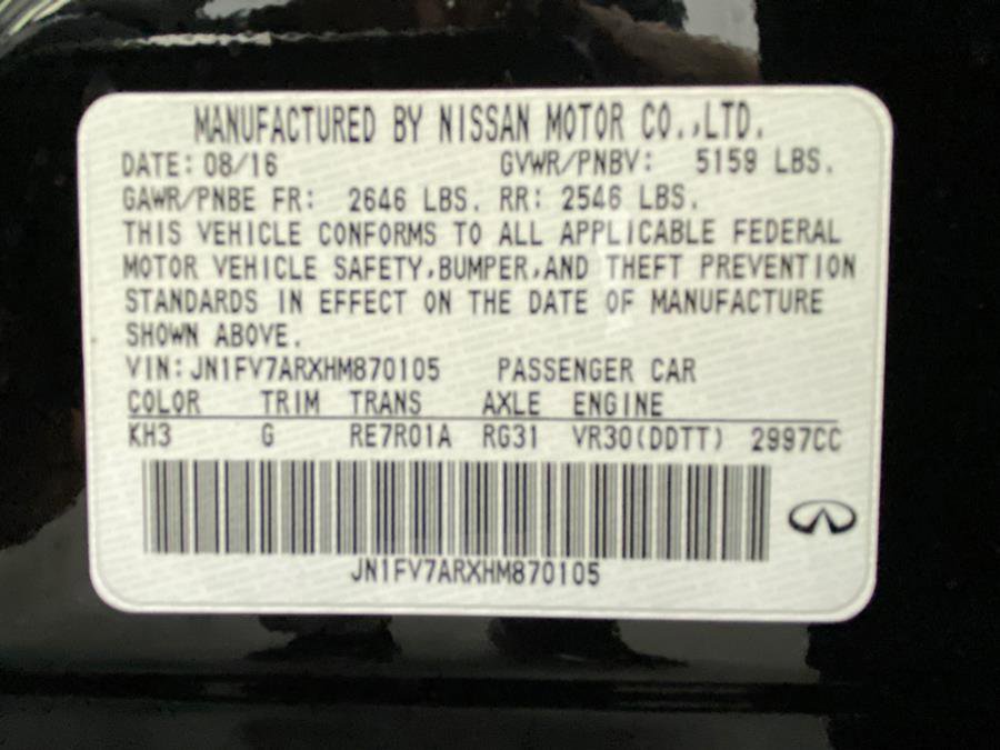 Used 2017 INFINITI Q50 Red Sport 400 image 56