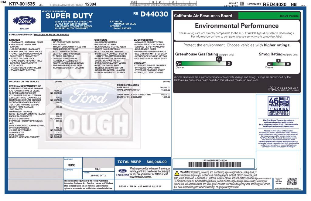 Used 2024 Ford F250 Lariat w/ Sport Appearance Package AWD/4WD image 26
