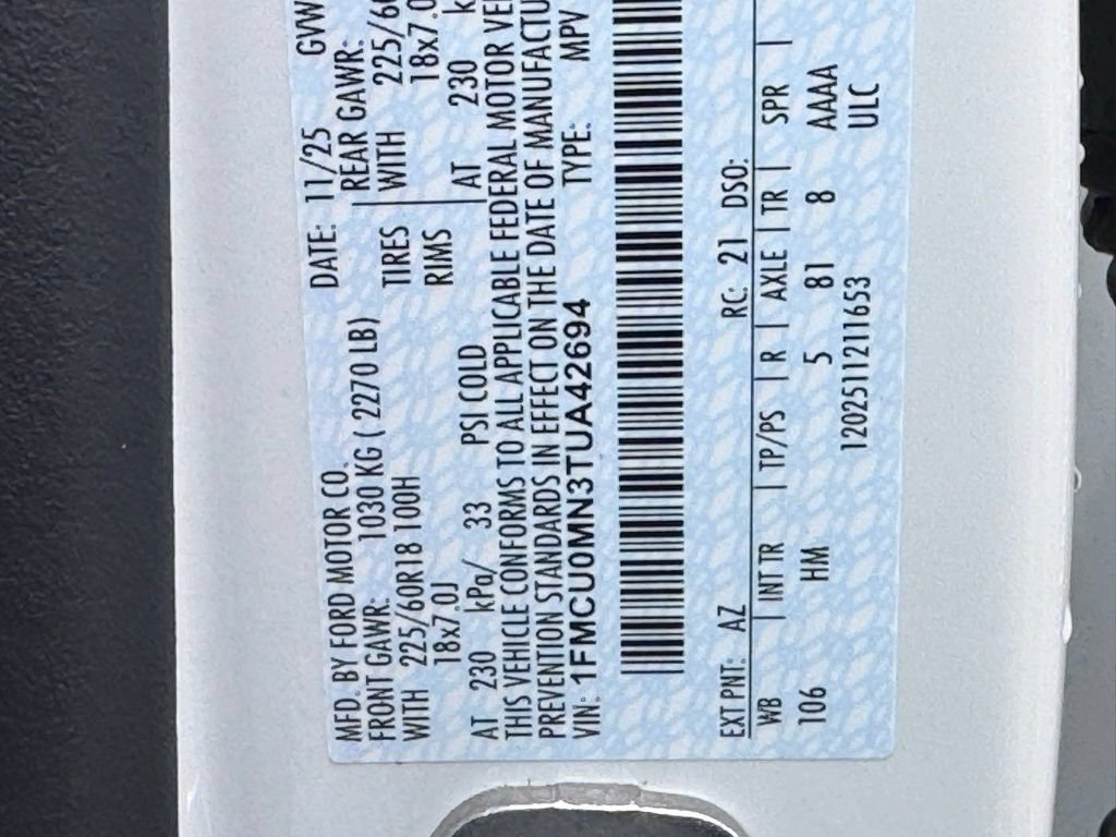 New 2026 Ford Escape ST-Line w/ Tech Pack #1 FWD image 43