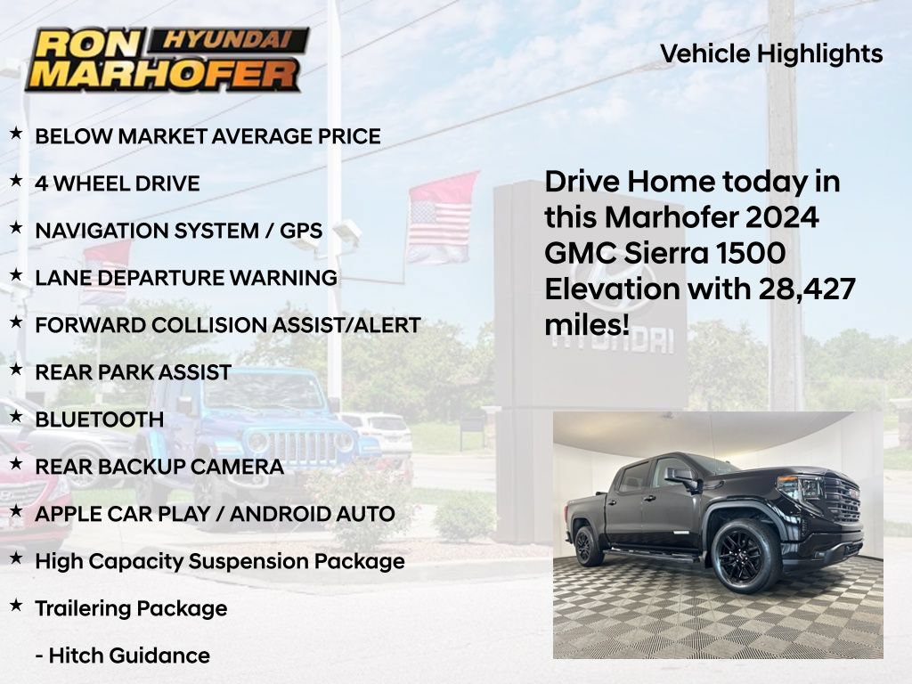 Used 2024 GMC Sierra 1500 Elevation w/ LPO, GMC Protection Package AWD/4WD image 15
