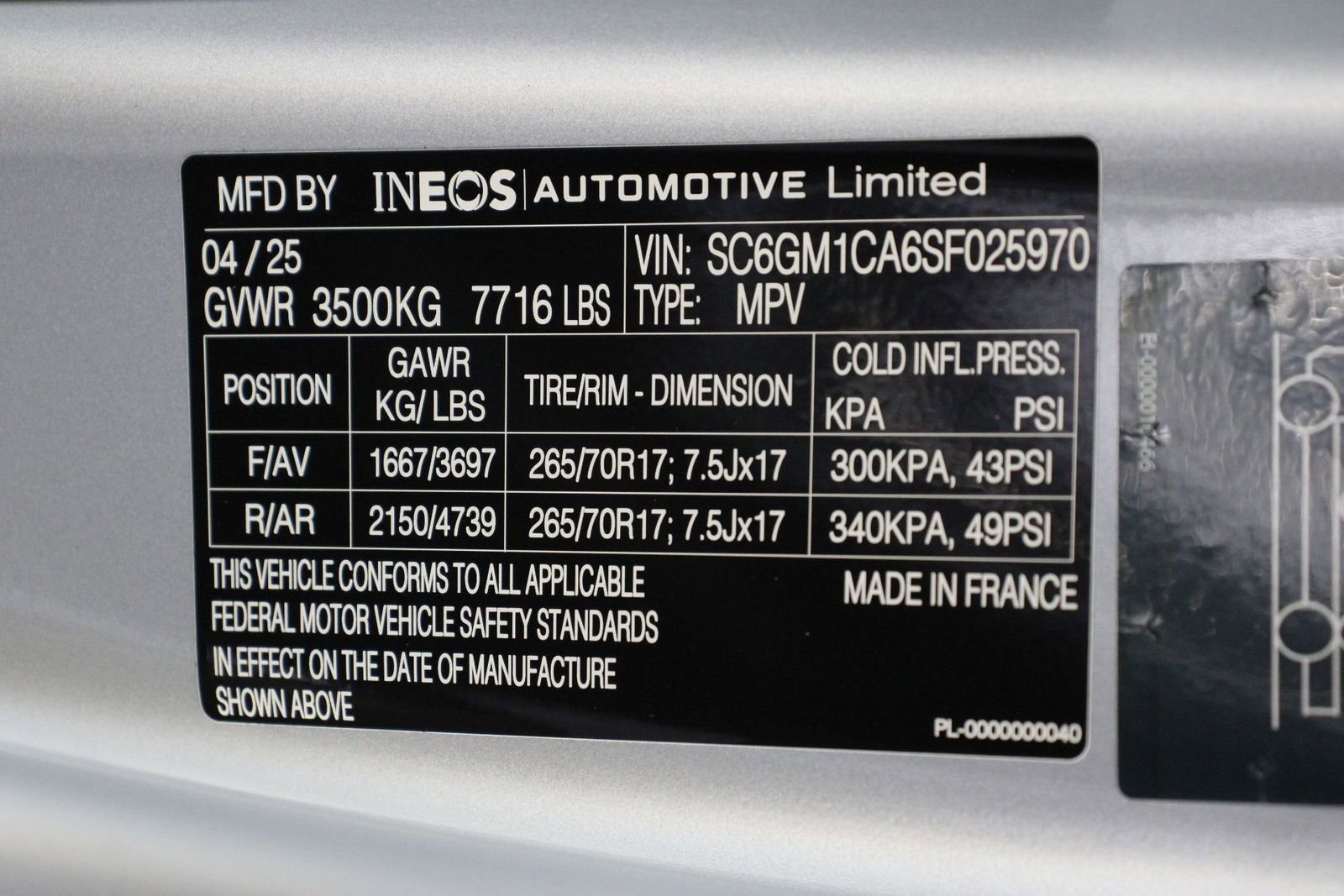 New 2025 INEOS Grenadier image 22