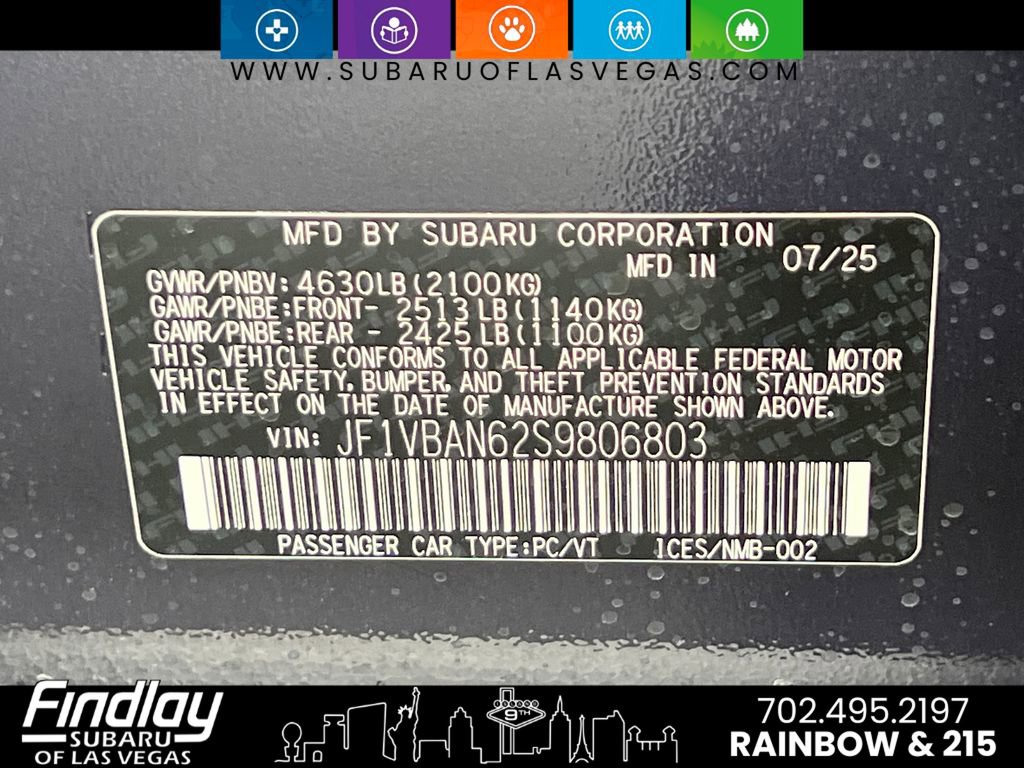 New 2025 Subaru WRX Limited image 33