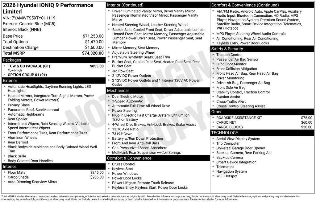 New 2026 Hyundai Ioniq 9 Limited w/ Tow & Go Package image 4