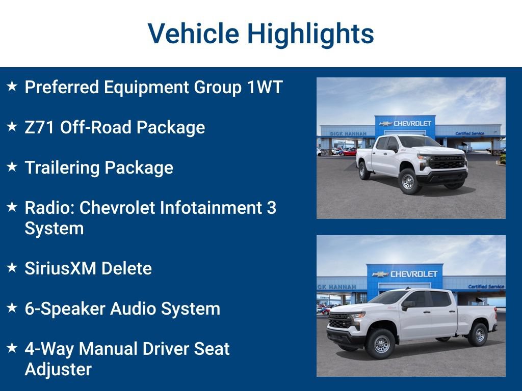 New 2026 Chevrolet Silverado 1500 W/T w/ Z71 Off-Road Package AWD/4WD image 3