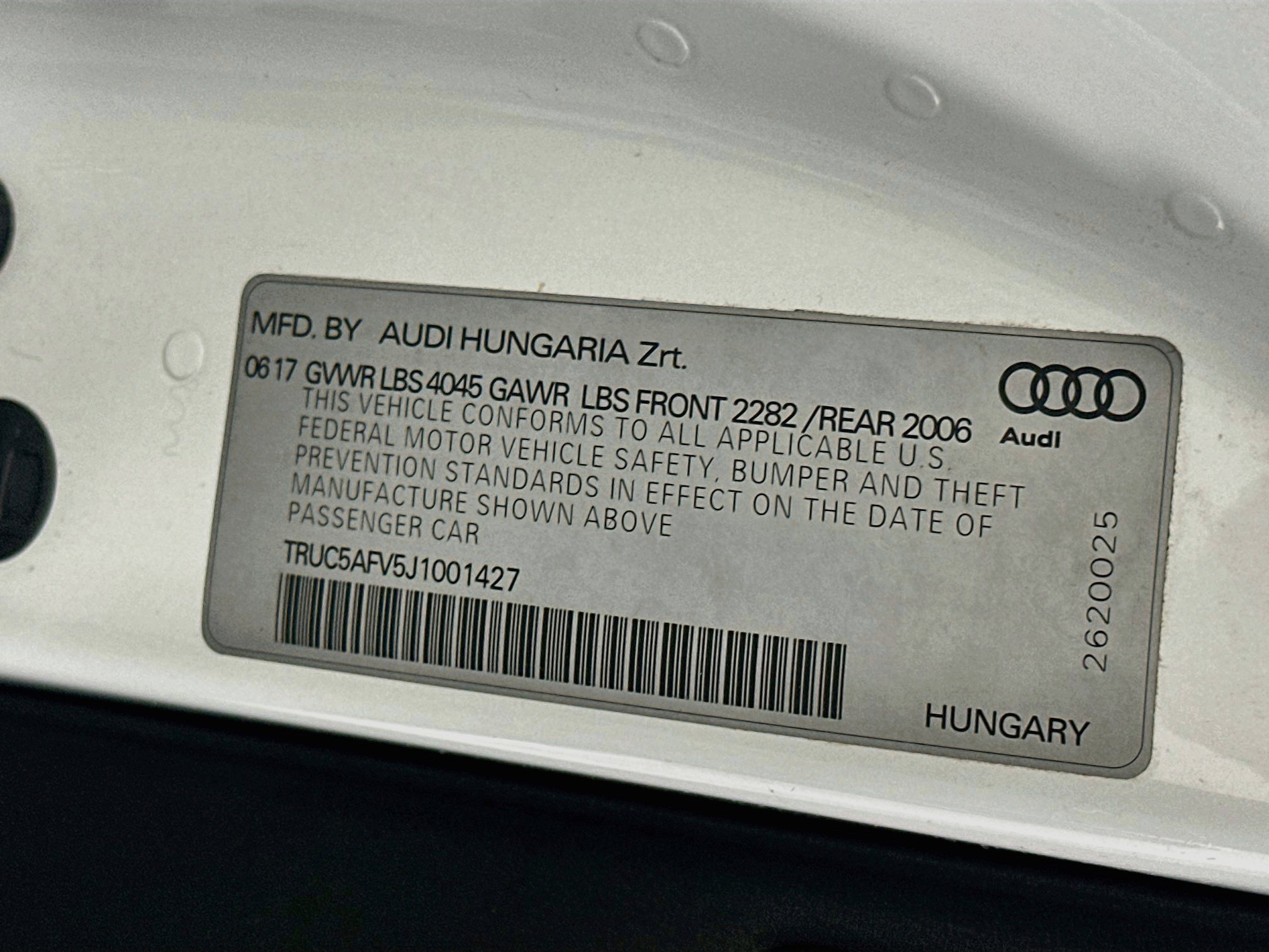 Used 2018 Audi TT 2.0T w/ Technology Package AWD/4WD image 12