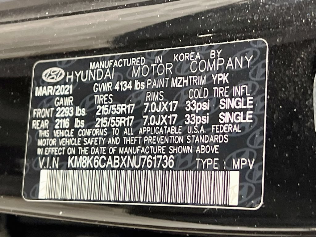 Certified 2022 Hyundai Kona SEL AWD/4WD image 24