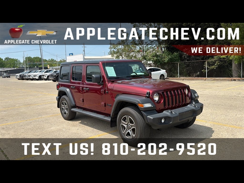 Used 2022 Jeep Wrangler Unlimited Sport w/ Cold Weather Group AWD/4WD image 1