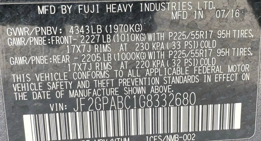 Used 2016 Subaru Crosstrek 2.0i Premium w/ Moonroof Package image 38