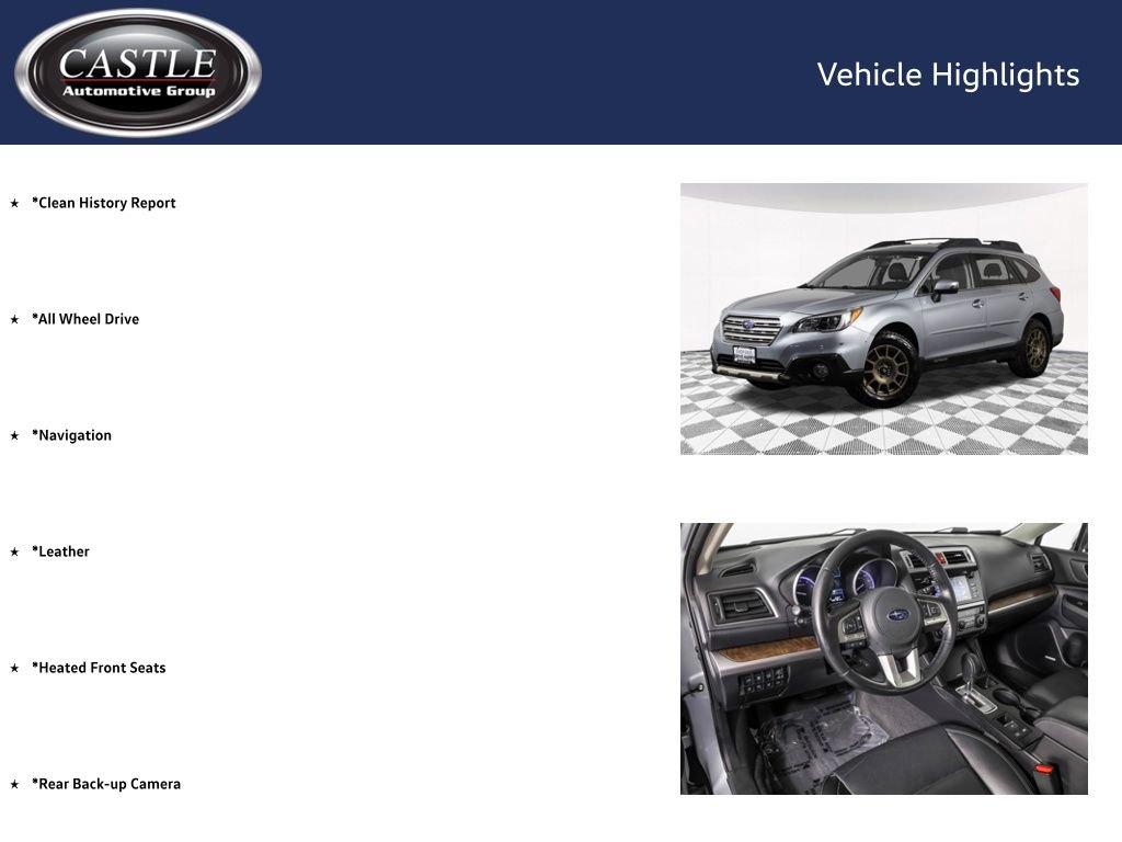 Used 2015 Subaru Outback 2.5i Limited AWD/4WD image 4