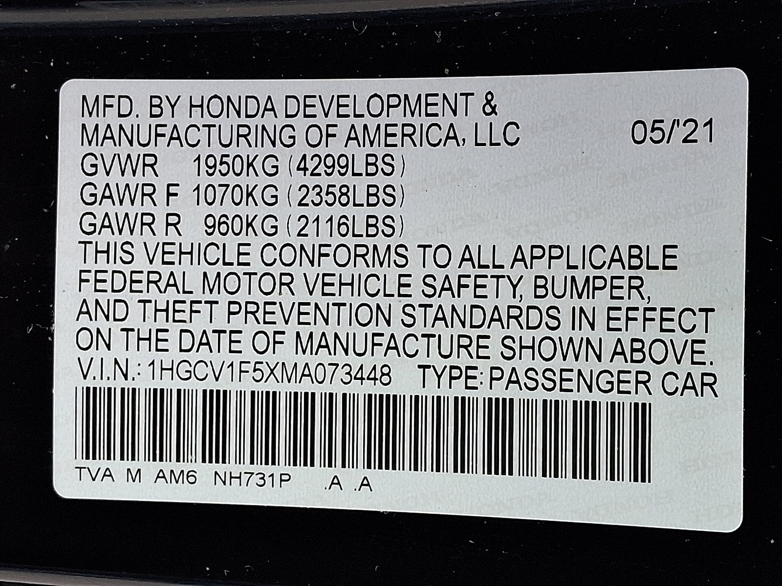 Certified 2021 Honda Accord EX-L image 29