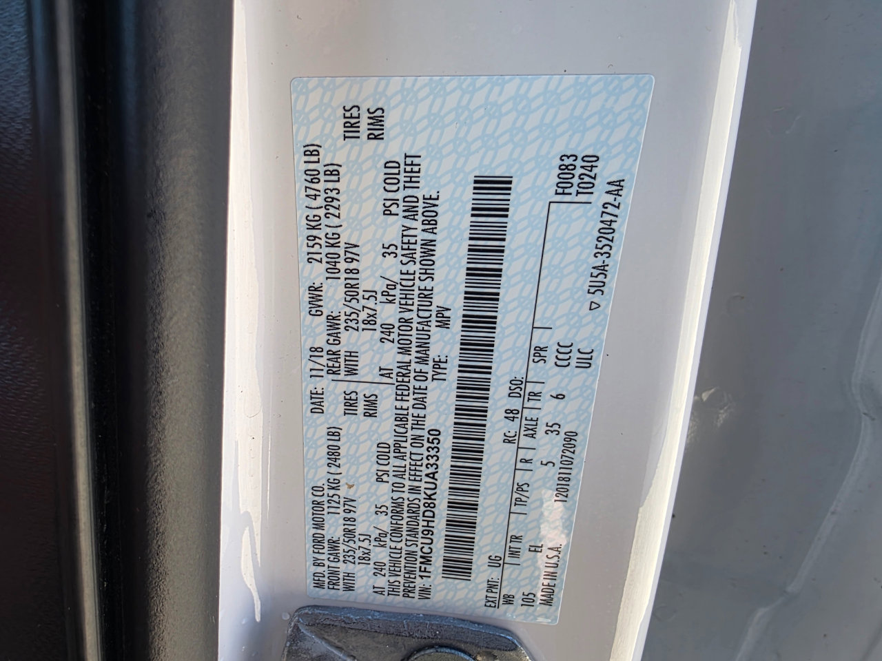 Used 2019 Ford Escape SEL image 31