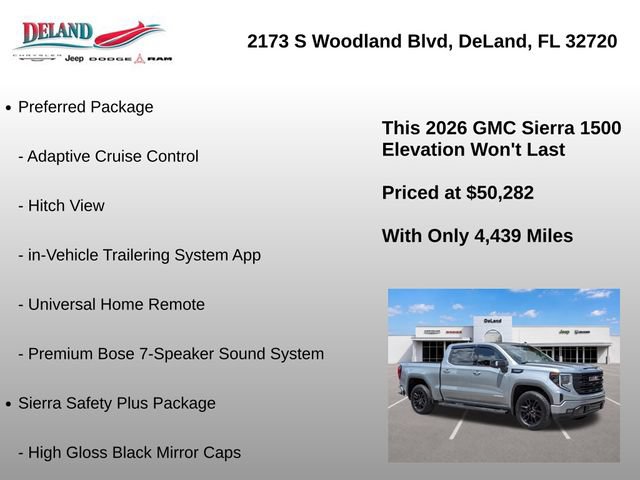 Used 2026 GMC Sierra 1500 Elevation w/ Elevation Premium Package AWD/4WD image 44