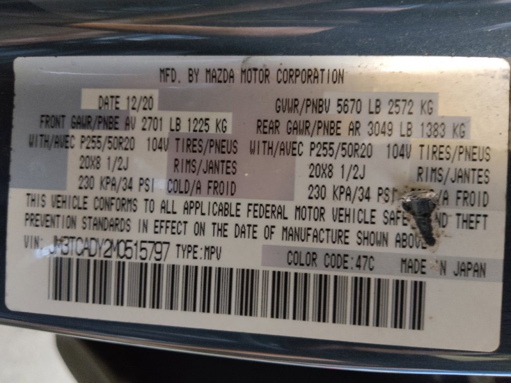 Used 2021 MAZDA CX-9 Carbon Edition FWD image 33