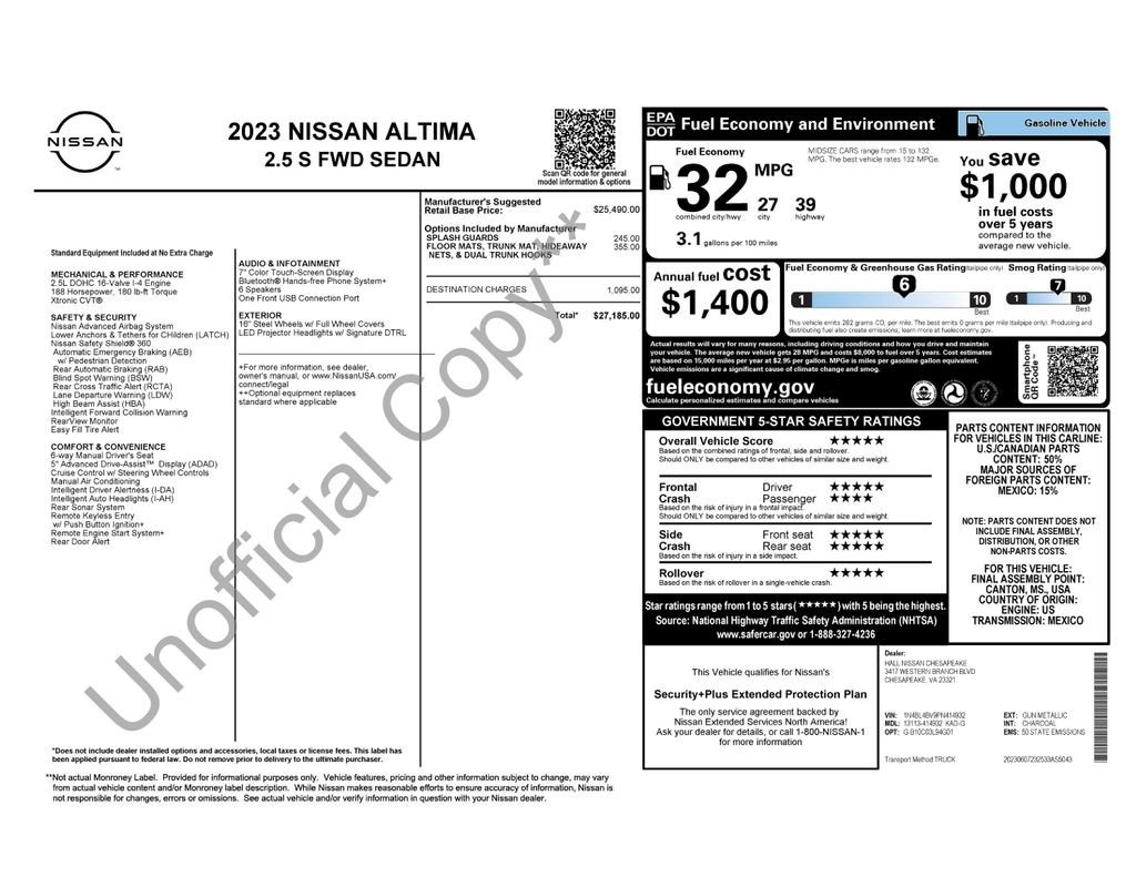Used 2023 Nissan Altima 2.5 S image 6
