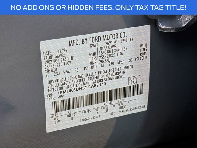 New 2026 Ford Explorer Active image 33