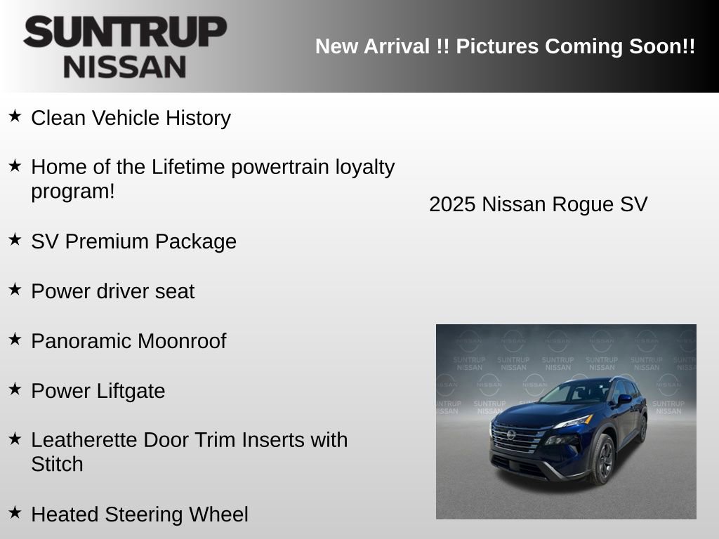 Used 2025 Nissan Rogue SV w/ SV Premium Package image 6