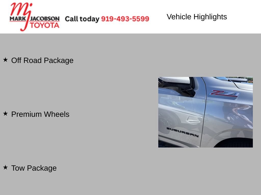 Used 2024 Chevrolet Suburban Z71 AWD/4WD image 8