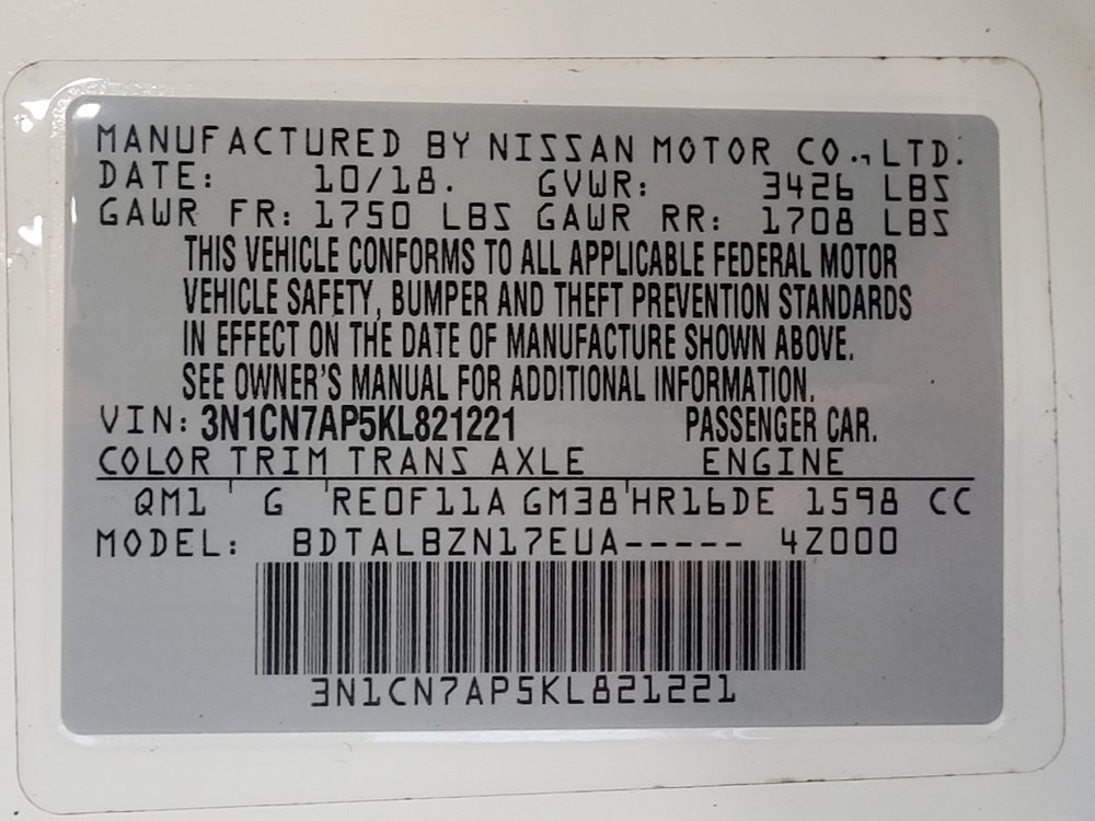 Used 2019 Nissan Versa SV FWD image 33
