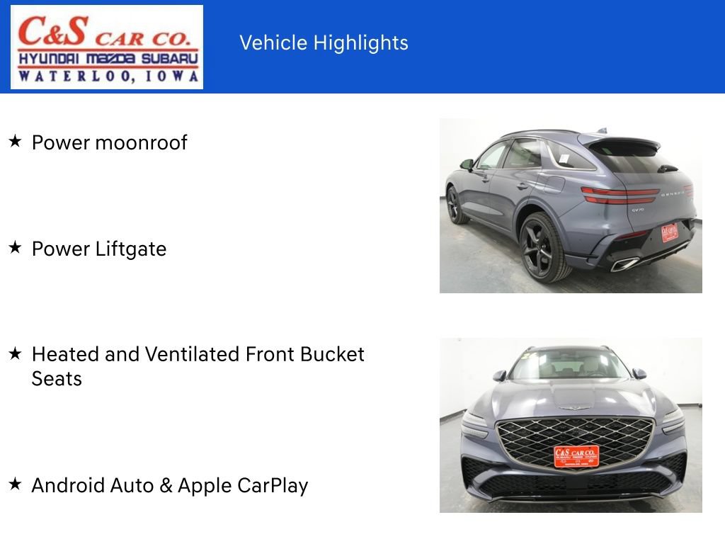 New 2026 Genesis GV70 3.5T Sport Prestige AWD/4WD image 7