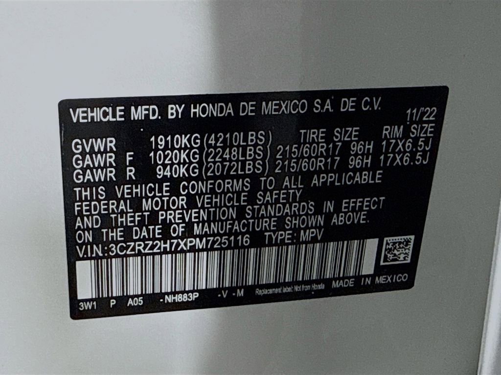 Certified 2023 Honda HR-V EX-L image 41