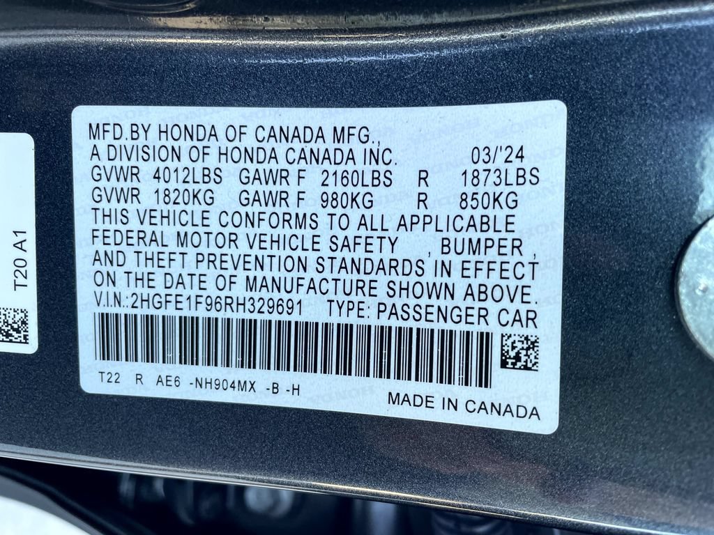 Certified 2024 Honda Civic Touring image 23