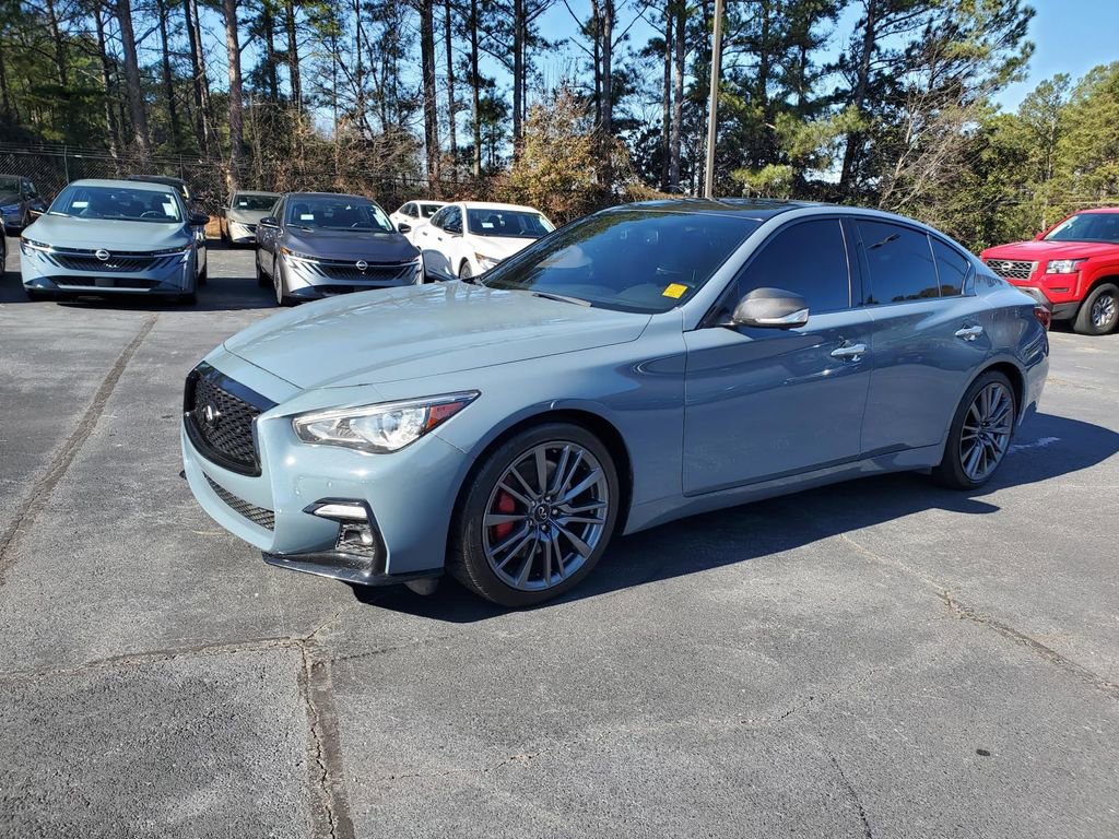 Used 2022 INFINITI Q50 Red Sport 400 w/ Carbon Fiber Package image 12