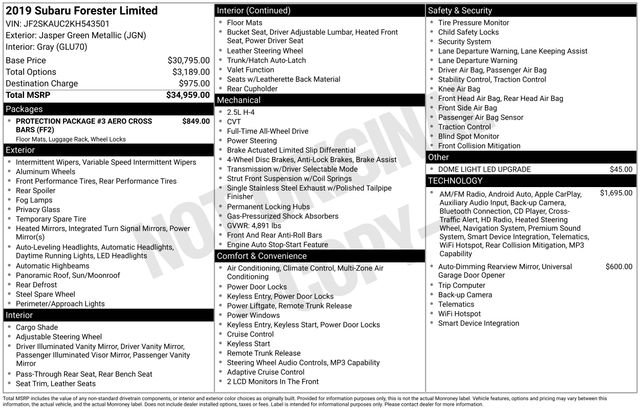 Used 2019 Subaru Forester Limited image 50