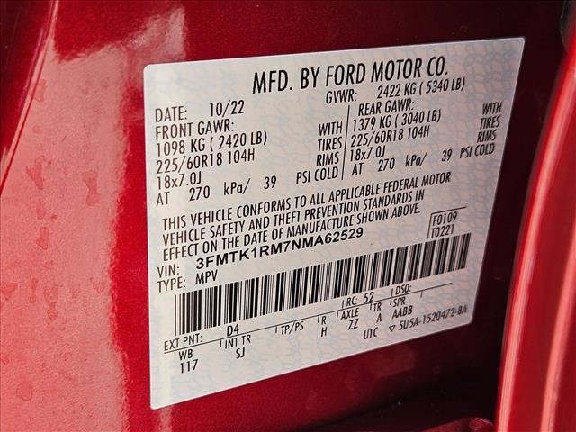 Certified 2022 Ford Mustang Mach-E Select w/ Comfort/Technology Package RWD image 25