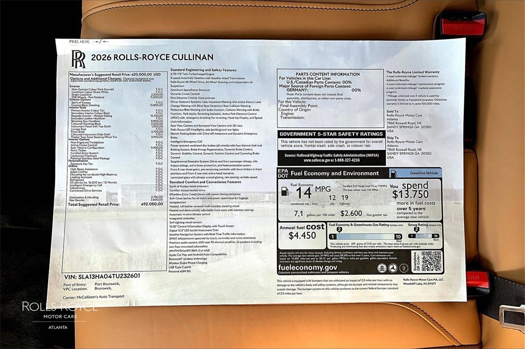 New 2026 Rolls-Royce Cullinan image 14